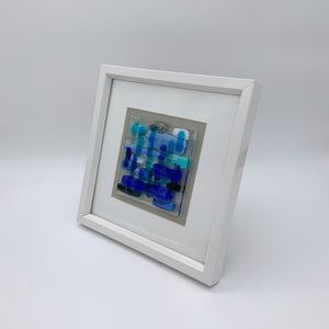 Blue glass frame