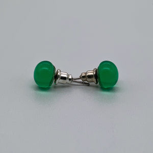 Transparent glass studs in gorgeous colours