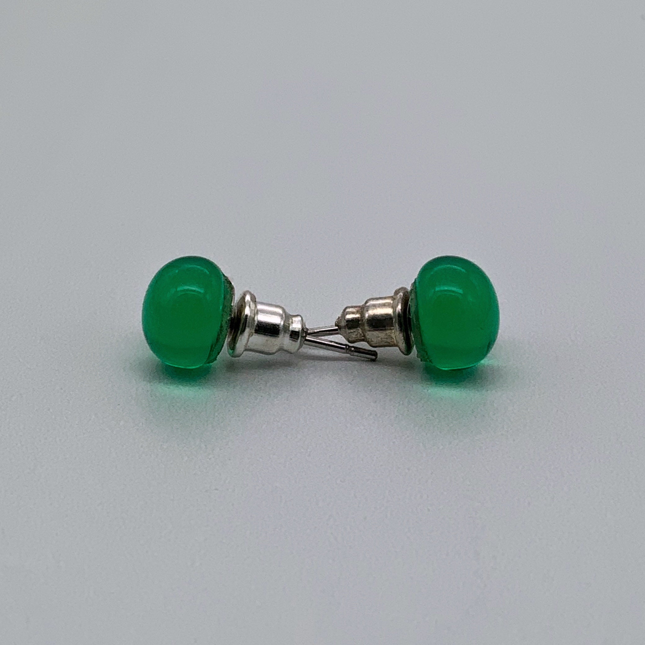 Transparent glass studs in gorgeous colours