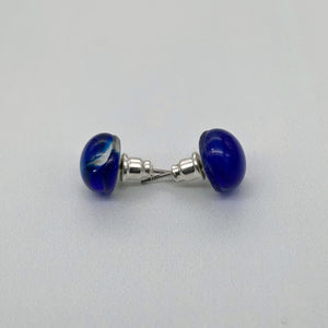 Transparent glass studs in gorgeous colours