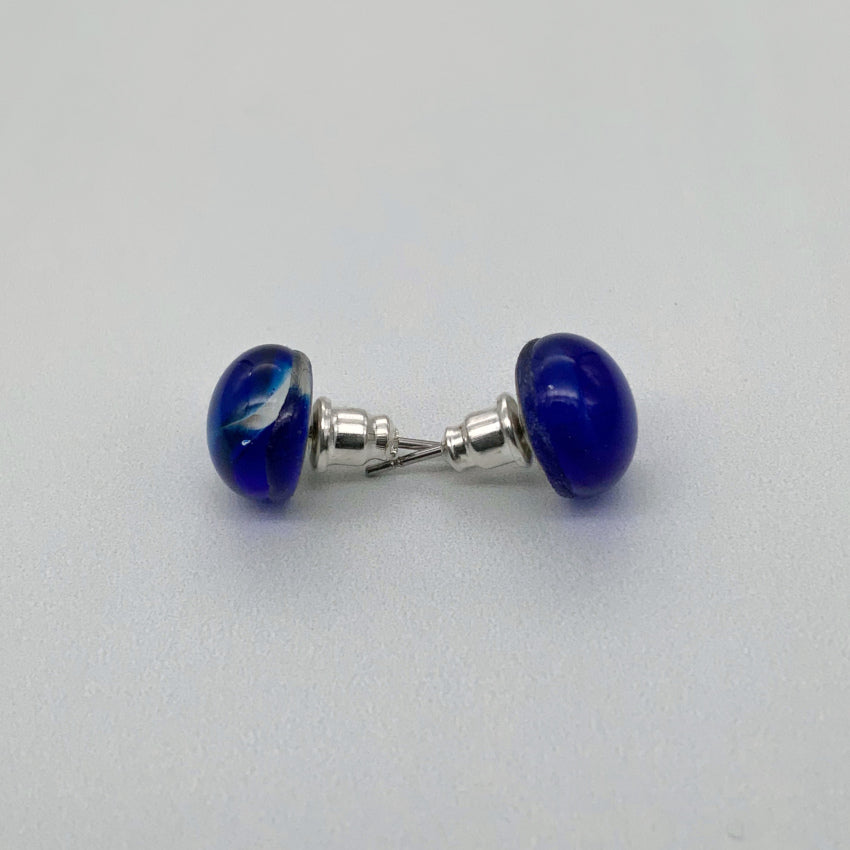 Transparent glass studs in gorgeous colours