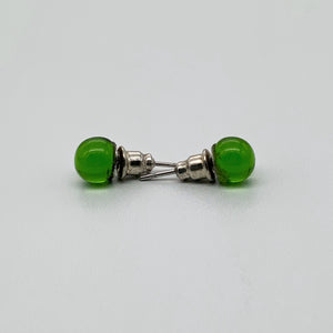 Transparent glass studs in gorgeous colours