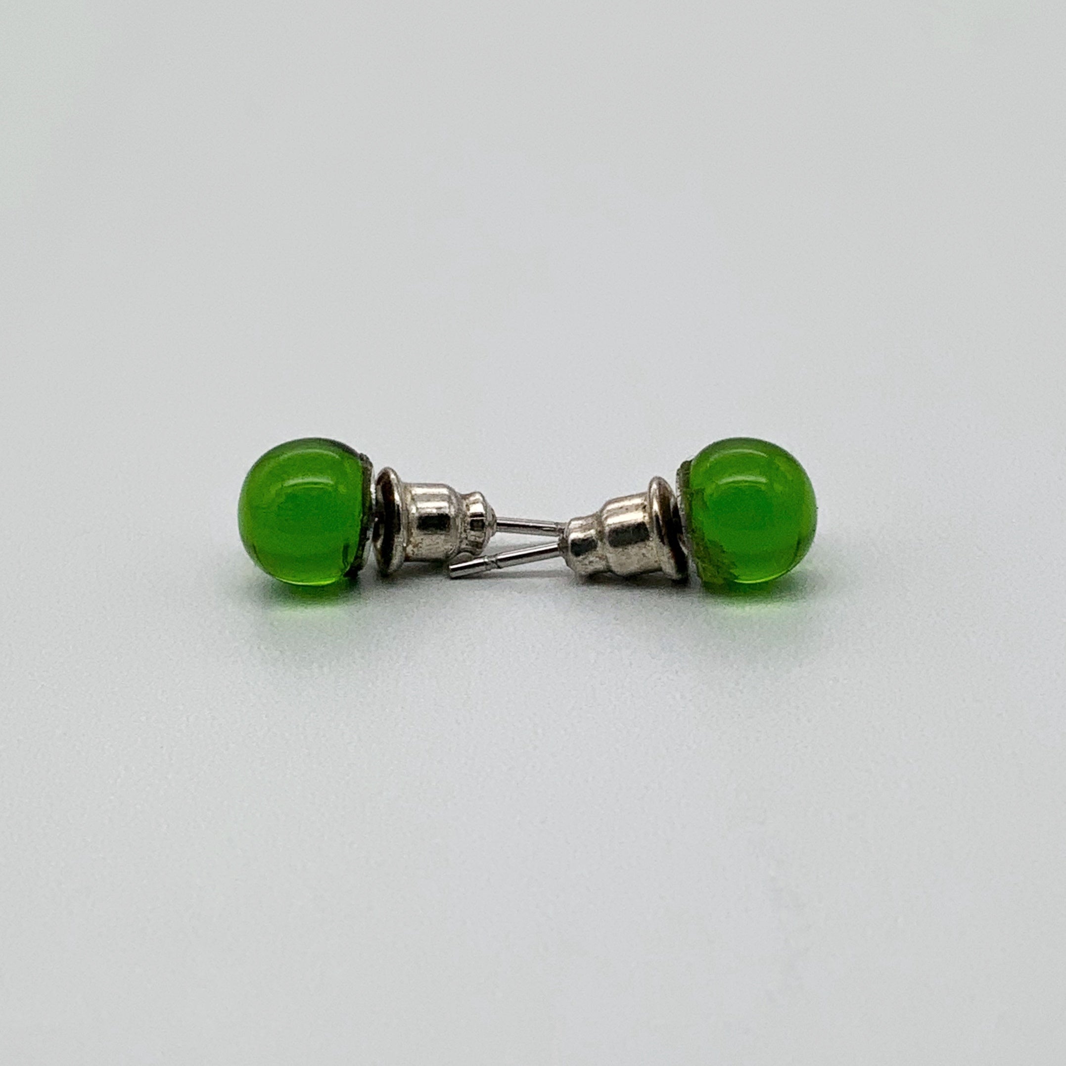 Transparent glass studs in gorgeous colours