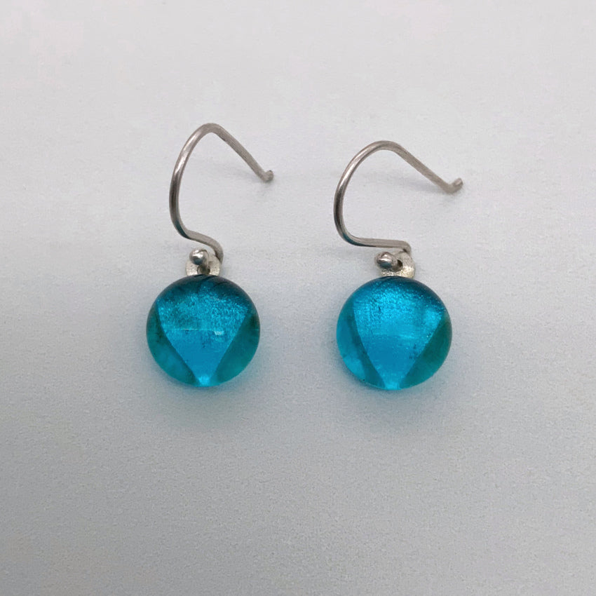 Transparent glass dangles in stunning colours