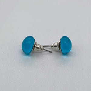 Transparent glass studs in gorgeous colours