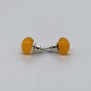 Transparent glass studs in gorgeous colours