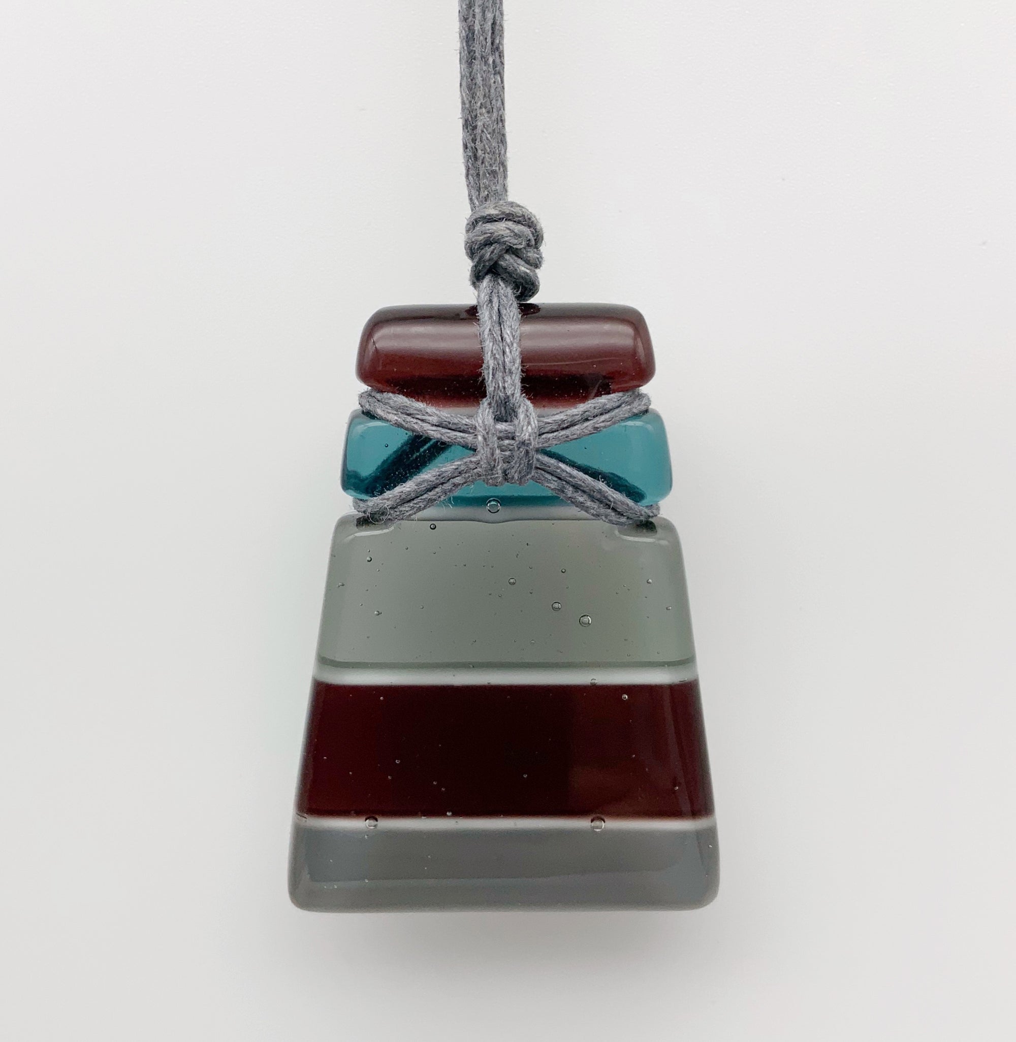 Urban wedge glass necklace