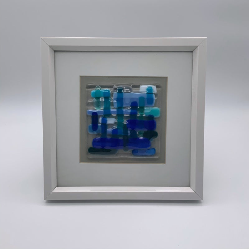 Blue glass frame