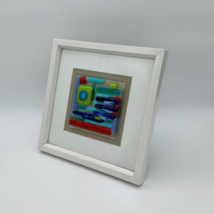Colourful glass frame