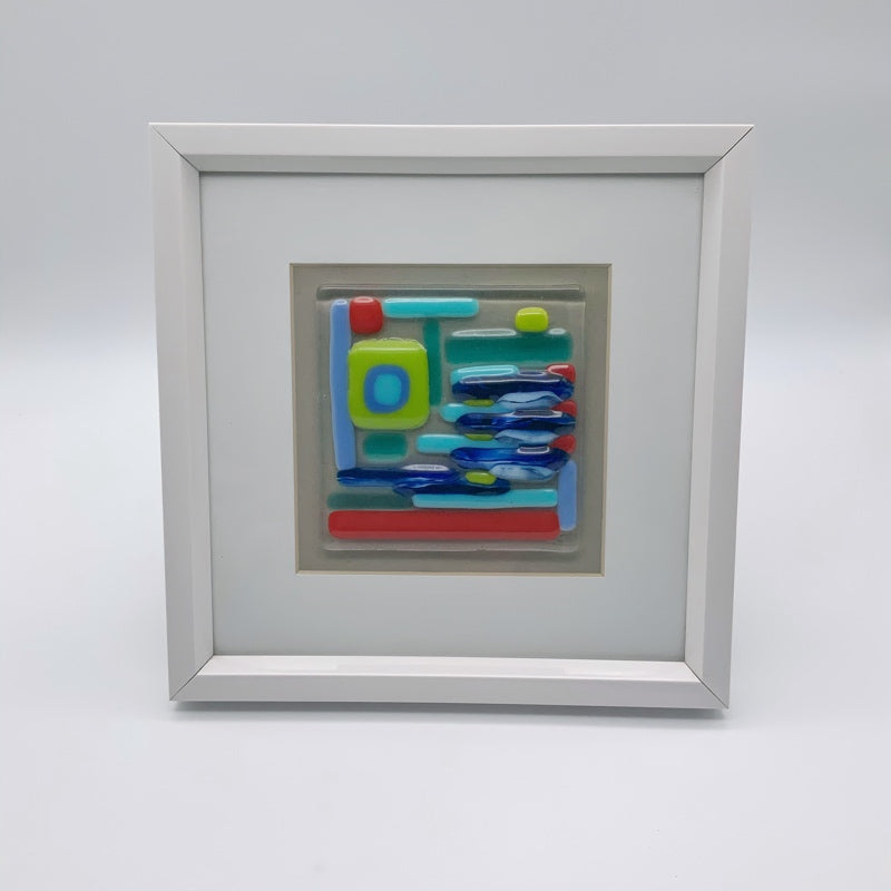 Colourful glass frame