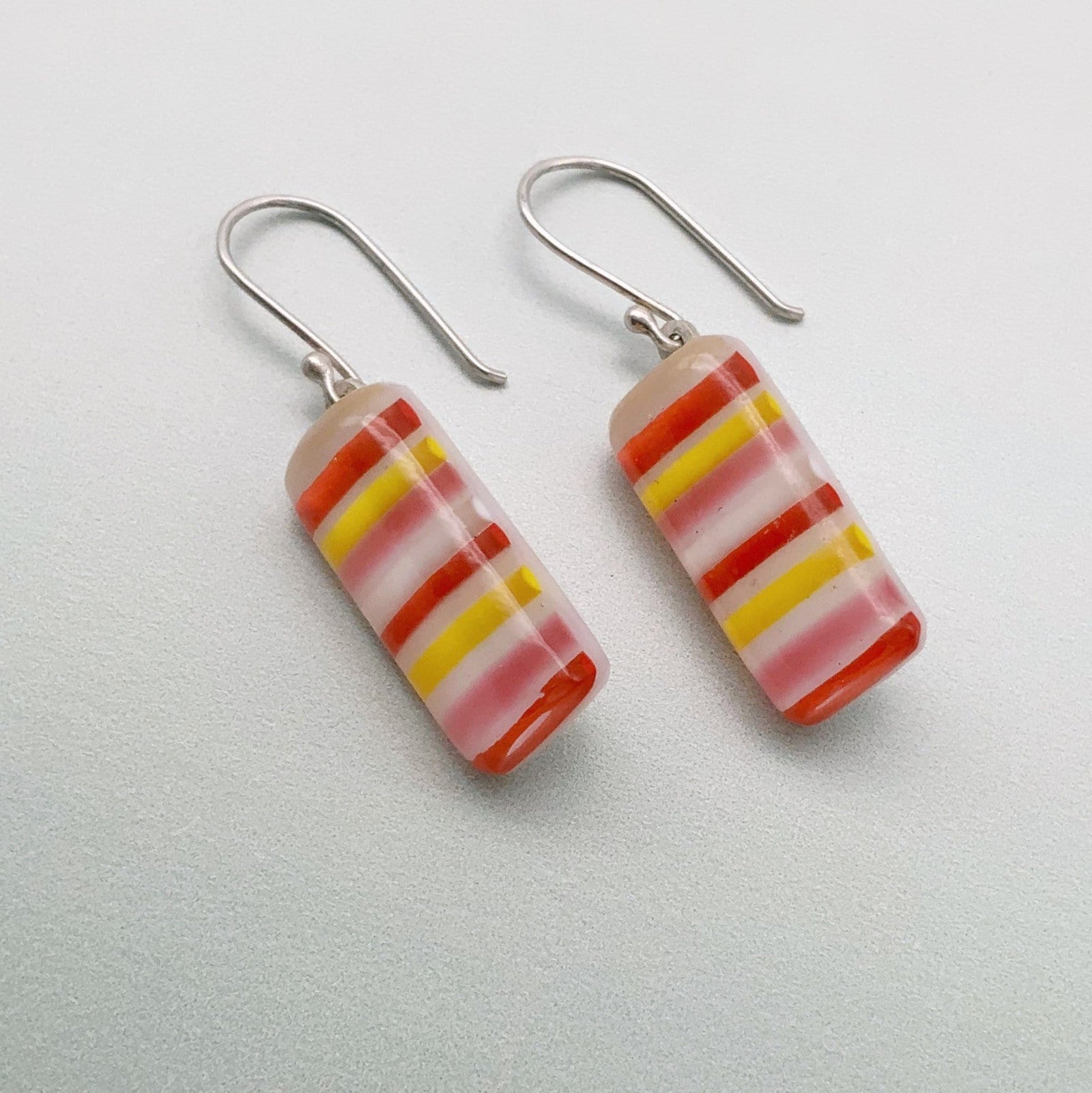 Sweetie short glass dangle earrings - Tropical